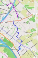 extra lange Trails Karte, auf der die Trails eingezeichnet sind