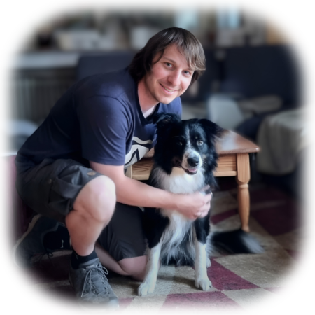 Dirk mit Suchhund Leesha